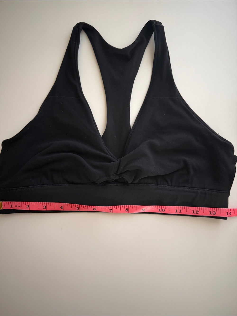 Lululemon Black Sweet Awakenings Bra Wrap w/keyhole Racerback Bralette Sz 10 - Picture 12 of 12
